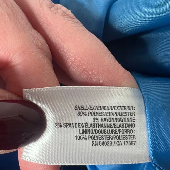 Old Navy Royal Blue Coat Women’s M Toggle Button Peacoat Hood Preppy Nautical - Picture 10 of 10